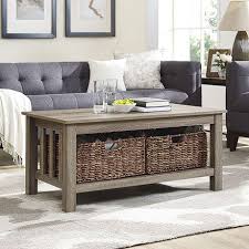 1,690 on top brands at best prices. Manor Park Rustic Wood Coffee Table With Storage Baskets Multiple Finishes Walmart Canada