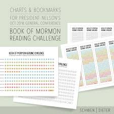 book of mormon tracking charts and bookmarks for president