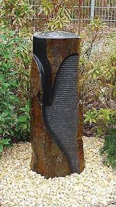Wasserspiel Sienna Einzelsaule 90 Cm Stele Basalt Springbrunnen Saulenbrunnen Springbrunnen Wasserspiele Steingarten