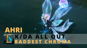 Kda All Out Ahri Baddest Chroma League Of Legends Youtube