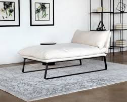 Iconique et avant gardiste elle se compose de la structure en hêtre massif naturel verni ou laqué noir et une assise en. Armless Chaise Lounge Chair In Wheat Linen