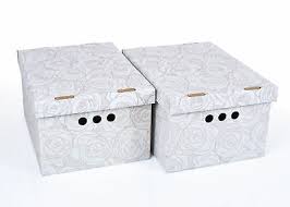 Maybe you would like to learn more about one of these? Stylish 2pc Decorative Storage Boxes With Lid Archive A4 Box Cardboard Organiser 9 99 Picclick Uk