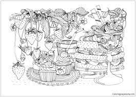 Right now, you can print it out and color with your kids. Sweet Treats Coloring Pages Desserts Coloring Pages Coloring Pages For Kids And Adults