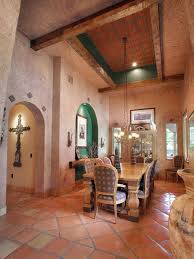 Sunrooms Tile Design Ideas Pictures Remodel And Decor Dining Room Interiors Mexican Dining Room Spanish Style Homes