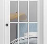 Amazon.com: SARTODOORS Felicia 3355 - Puerta corrediza francesa de bolsillo  de 18 x 84 pulgadas con vidrio transparente, 12 lites, color blanco mate,  ...