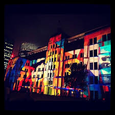 Museum Of Contemporary Art Australia Illuminated During Vivid Sydney Sydney Museum Of Contemporary Art Contemporary Art Vivid