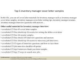Sample appreciation letters and email messages for work. Top 5 Inventory Manager Cover Letter Samples