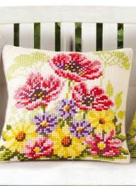 Search online for free patterns or visit a local craft. Wild Flower Cushion Cover Cross Stitch Pillow By Loiseaufabrics Cross Stitch Flowers Cross Stitch Embroidery Cross Stitch