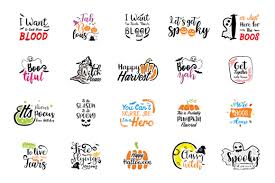 Free png download bloody happy halloween png images. Halloween Quotes Bundle Graphic By Thelucky Creative Fabrica