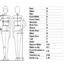 Measurement Chart For Reference Waist And Hip Depop