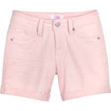 Ymi Jeans Girls Twill Cuff Shorts Girls 7 16 Apparel