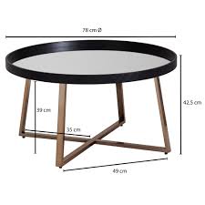 137x47x60 cm type 5522 015 05 beine buche massiv / stahl. Finebuy Design Couchtisch Rund O 78 Cm Dunkel Gold Mit Spiegel Glasplatte Wohnzimmertisch Schwarz Metall