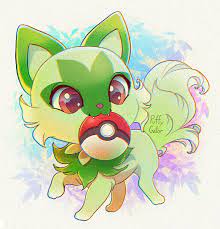 Art of Nana Qi — Sprigatito! 🌱