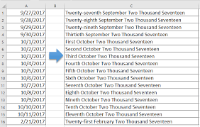 How To Quickly Convert Date To Words In Excel
