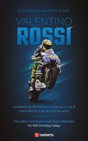 Pilota da corsa con il numero 46. Happy Birthday Vale 46 Spanish Grand Prix Valentino Rossi Italian Motorcycles