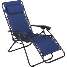 The design of a zero gravity chair ensures the body stays in the correct natural curvature of the spine. Zero Gravity Relaxer Convertible Lounge Chair Blue Berings