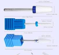 Amazon.com: Juego de brocas de cerámica para uñas, 3 en 1 ...