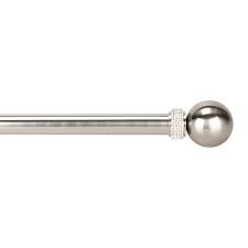 Get curtain rods poles today w/ drive up or pick up. Sofia 25mm Satin Silver Extendable Curtain Pole