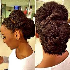Curly Updo With Braids For Black Women Natural Hair Updo Curly Hair Styles Hair Styles
