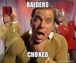 Raiders Choked Captain Kirk Choking Make A Meme