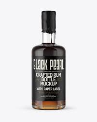 Black Rum Bottle With Wax Top Mockup In Bottle Mockups On Yellow Images Object Mockups In 2020 Mockup Free Psd Mockup Psd Free Psd Mockups Templates