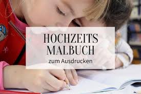 Die malvorlagen wurden mit viel verständnis für kindliche bedürfnisse gestaltet. Hochzeitsmalbuch Zum Ausdrucken Kostenloser Download