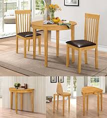 Hgg Dining Table Set With 2 Chairs Rubberwood Furniture Small Table And 2 Chairs Kitch Dining Table In Kitchen Dining Furniture Sets Dining Table Setting