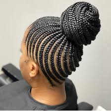 These thick braids definitely make a statement. 18 Stylish Cornrow Updo Hairstyles The Glossychic