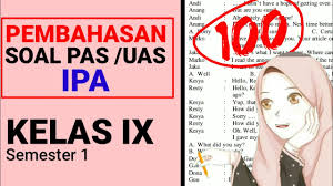 Belajar Soal Pas Uas Ipa Kelas 9 Smp Mts Semester 1 Kunci Jawaban Dan Pembahasan Youtube