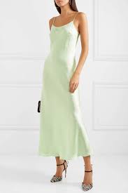 The Wedding Guest Dresses You Should Snap Up Now For All Of Next Year S Weddings If You Want To Avoid Twinning With Anyone Green Silk Dresses Jacquard Dress Silk Charmeuse Dress