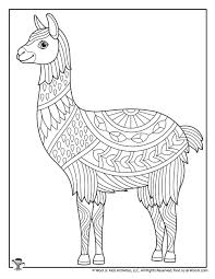 Valentines day coloring pages 228. Llama Easy Adult Coloring Animals Woo Jr Kids Activities