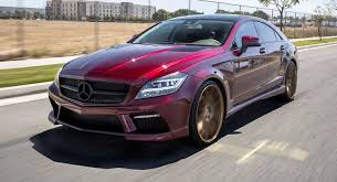 Misha Designs Mercedes Cls Trying To Pull Off Burgundy Bronze Combo Carscoops Mercedes Cls Mercedes Benz Cls Custom Mercedes