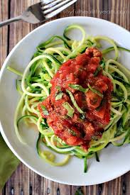Drizzle the inside of the squash with olive oil and sprinkle with salt and pepper. Easy Zucchini Noodles With Turkey Tomato Sauce Joyful Healthy Eats