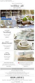 Pottery Barn Wedding Registry Email 2014 Classic Dinnerware Pottery Barn Wedding Registry Email Marketing Design