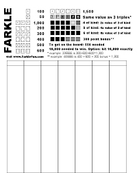 farkle score sheet