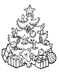 Albero Di Natale Con Decorazioni Disegni Natalizi Per Bambini Albero Con Palline E Pigne Pagine Da Colorare Di Natale Alberi Di Natale Design Di Natale