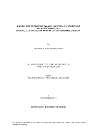 Writing proposals for funding is one of the most crucial aspects of any ngo. Pdf A Model For Promoting Evangelism Through Sports And Recreation Ministry Specifically The South African Dutch Reformed Church Hein Wiegand Academia Edu