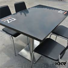 Check out our dining room furniture selection for the very best in unique or custom, handmade pieces from our shops. Modern Custom Design Restaurant Dining Room Furniture Man Made Fast Food Dinner Tables With Designed Logo From China Stonecontact Com