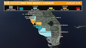The grey shading corresponds to nighttime hours between sunset and sunrise at fort myers. Fwc Releases New Red Tide Map Concentrations Decrease Slightly As Problem Moves North Wtsp Com
