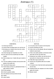 Les exercices à imprimer permettent d'apprendre à écrire. Mots Croises Faciles Les Animaux Lulu La Taupe Jeux Gratuits Pour Enfants