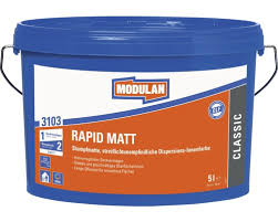 Bereits ab nassabriebklasse 2 wird eine wandfarbe als abriebfest bezeichnet. Modulan Rapid 3103 Wandfarbe Matt Weiss 5 L Bei Hornbach Kaufen