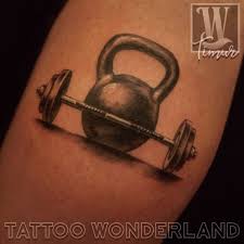 No Kettle Bell Dumbbell Tattoo Tattoos Fitness Tattoos