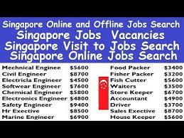 5.5天 request ot 需要加班 malaysian must current. Job Vacancy In Singapore