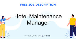Hotel manager, hotel director, assistant hotel manager, bed and breakfast operator, reservations manager hence, the typical career path for hotel general manager would look like the one pictured here. Hotel Maintenance Manager Job Description Jobsoid