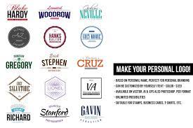 15 Personal Name Based Logo Template Logo Templates Personal Logo Logo Set