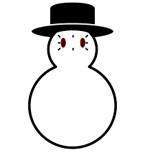 Coloriage bonhomme de neige facile simple enfant dessin. Pour Les Debutants Dessin De Noel Facile Un Bonhomme De Neige Avec Inkscape