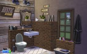 Onyx Sims Rustic Bathroom Sims 4 Downloads Rustic Bathroom Sims Sims 4