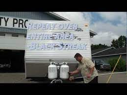 To start, make a mixture of borax make sure all of—not just the mildewed portion—gets a chance to absorb the solution. Washing Rv Exterior Removing Black Streaks From Rv Black Streak Remover Super Suds Bio Kleen Youtube