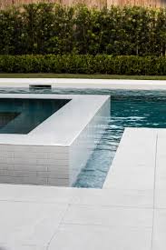 White coral stone leisure pool pavers, pool deck coping. 75 Beautiful White Concrete Paver Pool Pictures Ideas July 2021 Houzz