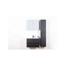 Sanijura, ce sont des meubles de salle de bain haut de gamme, de fabrication française : Banio Ensemble Meuble De Salle De Bain Roma 80cm Anthracite Mat Complet